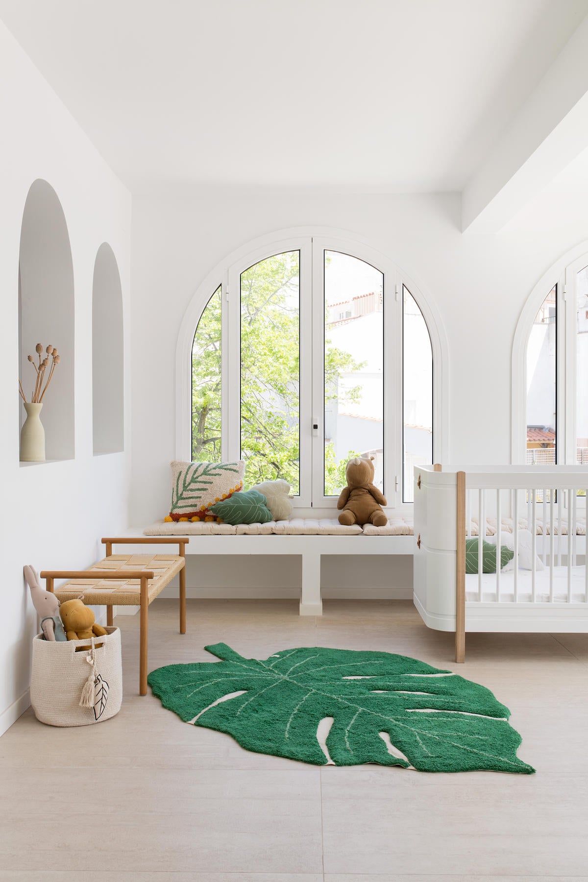 Alfombra lavable - Rug Monstera Leaf