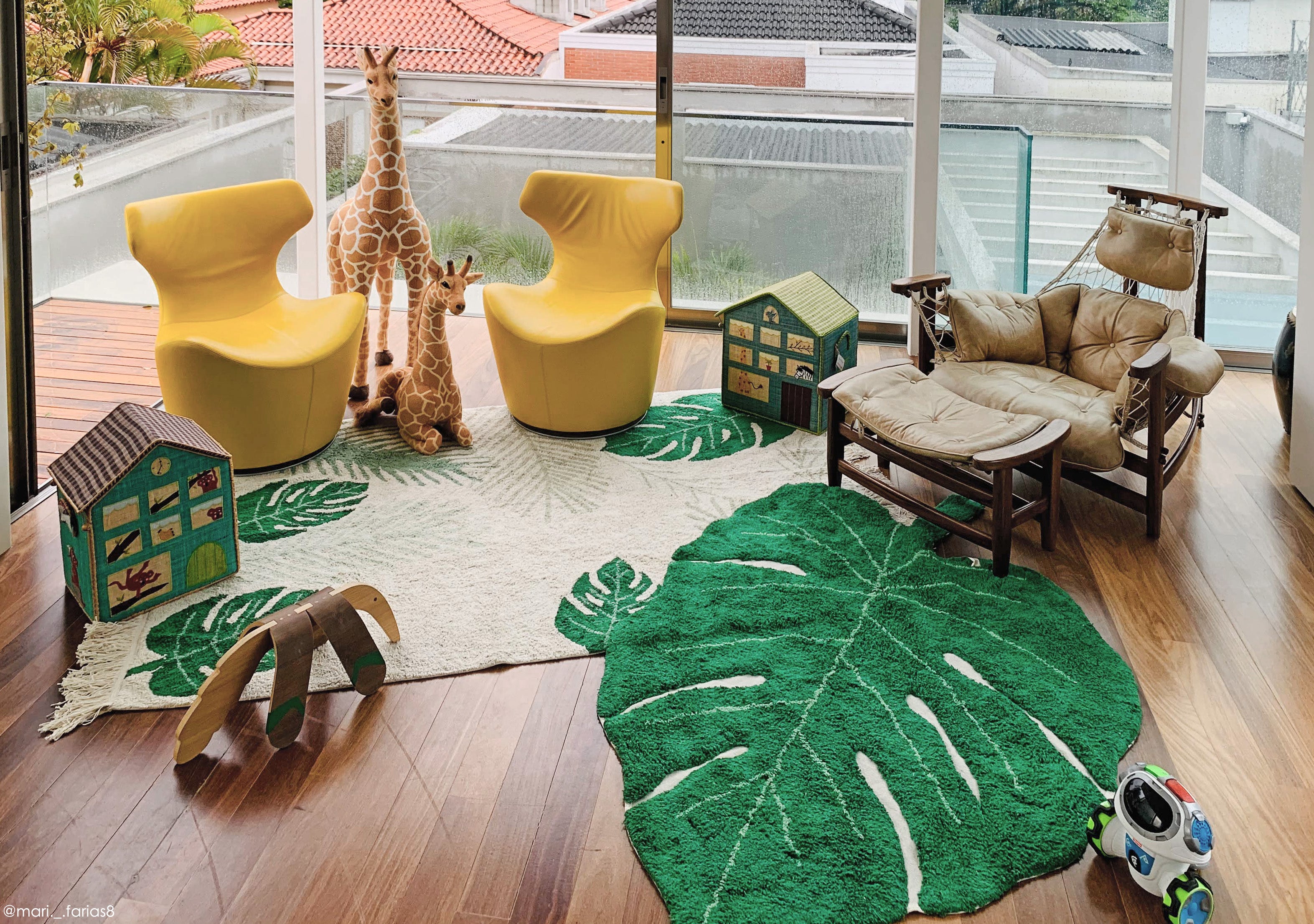 Alfombra lavable - Rug Monstera Leaf