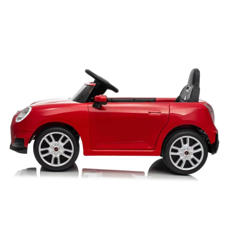 Auto infantil a bateria tipo Mini Cooper rojo