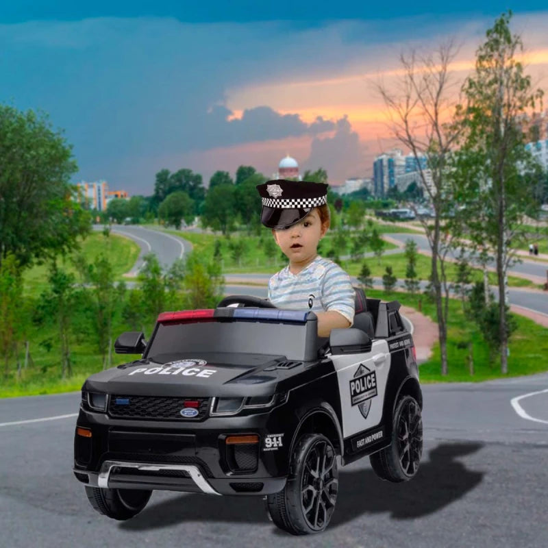Camioneta de policia a bateria para niños