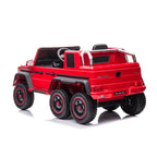 Vehiculo infantil a bateria camioneta Mercedes Benz G63 con 6 ruedas roja