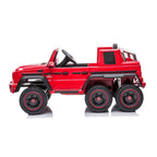 Vehiculo infantil a bateria camioneta Mercedes Benz G63 con 6 ruedas roja