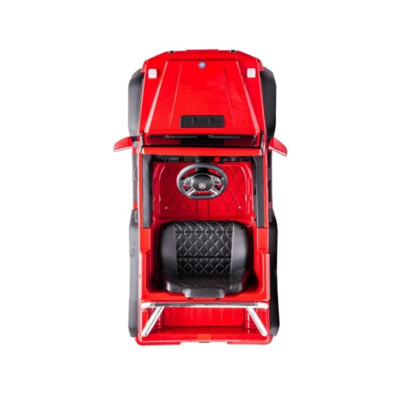 Vehiculo infantil a bateria camioneta Mercedes Benz G63 con 6 ruedas roja