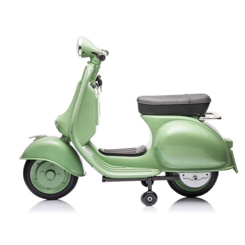 Moto infantil a batería Vespa color verde